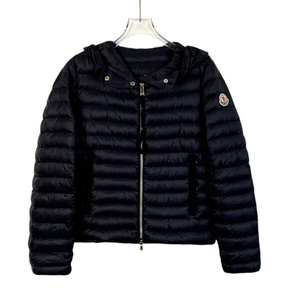 Moncler Black Down Puffer Jacket With Hood - Size M - Picture 1 of 8